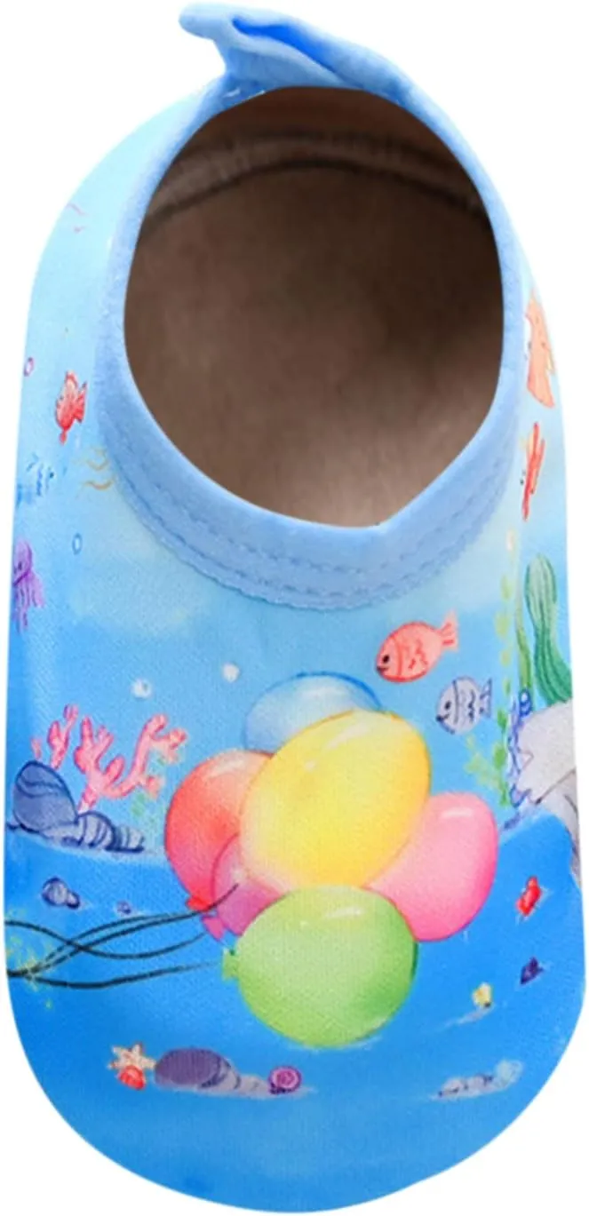 Socks Soft Slip Thick Shoes Children Babies First Sole Prewalker Walkers Cartoon Soles Non With Water Shoes for Kids
