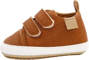 Sole Infant Sneaker Baby Girls Boys Walkers Soft Rubber Shoes Anti-Slip Leather Baby Light up Sneaker Heart
