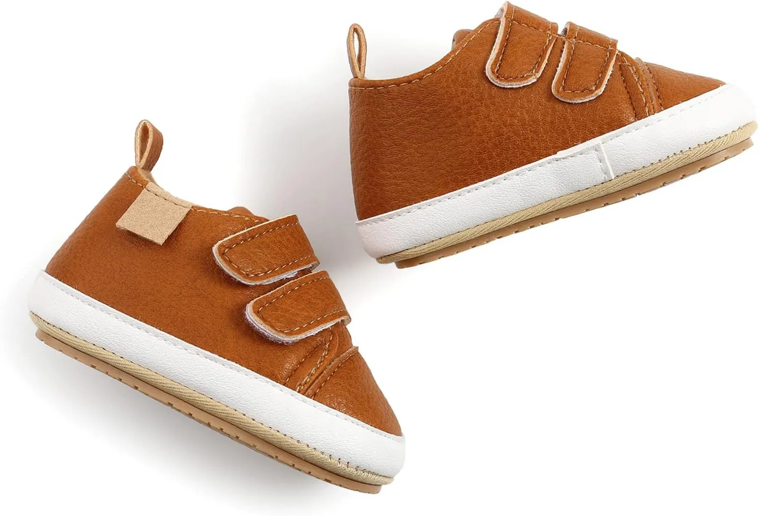 Sole Infant Sneaker Baby Girls Boys Walkers Soft Rubber Shoes Anti-Slip Leather Baby Light up Sneaker Heart