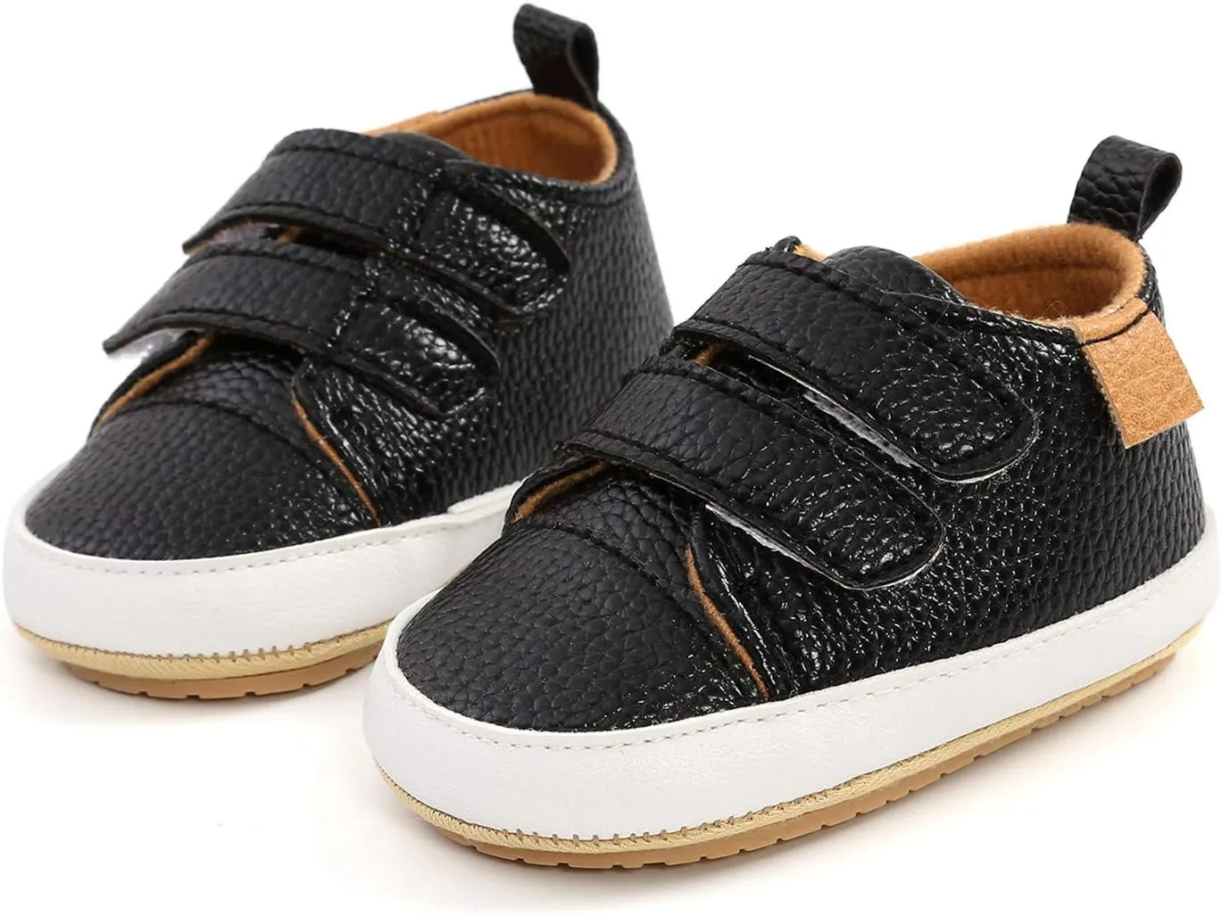 Sole Infant Sneaker Baby Girls Boys Walkers Soft Rubber Shoes Anti-Slip Leather Baby Light up Sneaker Heart