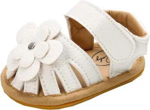 Sole Shoes Baby Rubber Soft Boys Flat Flower Walking Girls Sandals Baby Shoes Sandals Boys