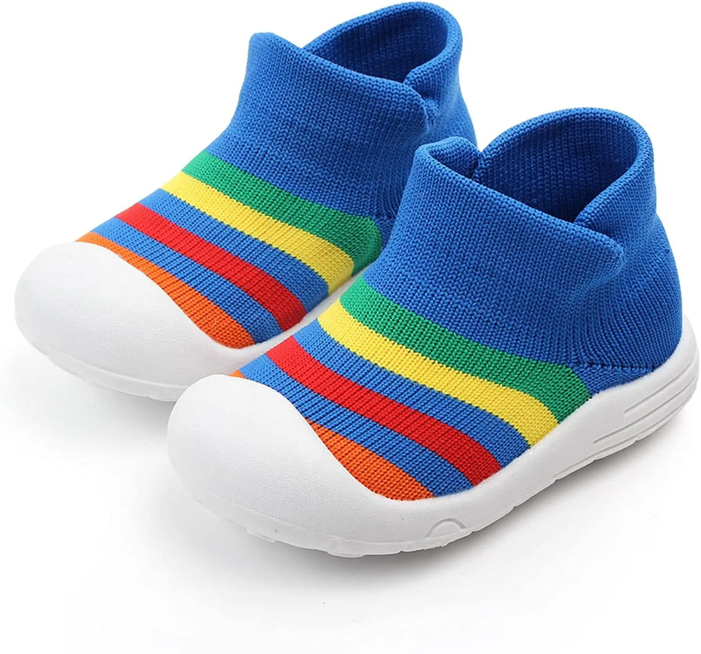 Sport Shoes for Boys Rubber Soft Shoes Infant Socks Girls Boys Shoes Toddler Sole Knit Slipper Baby Shoes 0-15Months