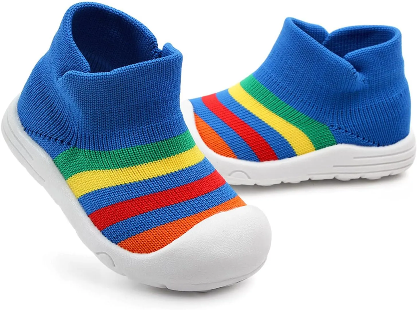 Sport Shoes for Boys Rubber Soft Shoes Infant Socks Girls Boys Shoes Toddler Sole Knit Slipper Baby Shoes 0-15Months