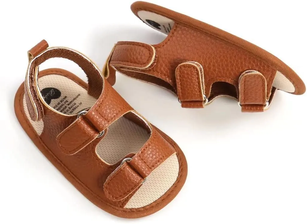 Stunner Baby Girls Boys Sandals Soft Sole Infant Shoes Summer Breathable Crib Shoes