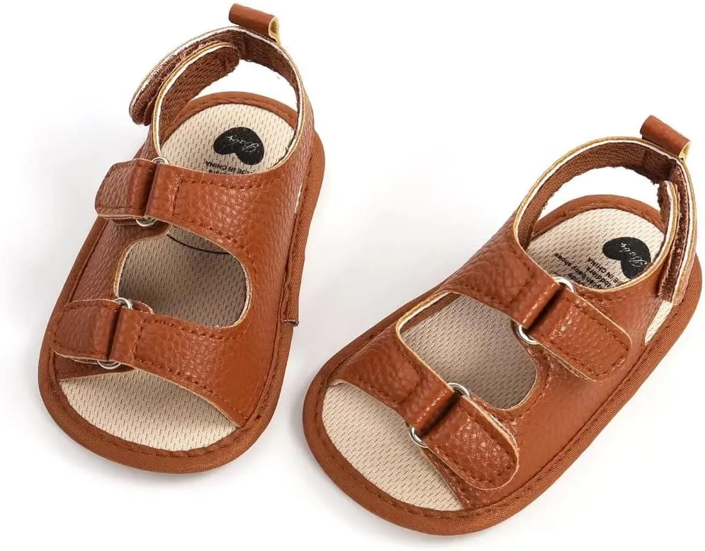 Stunner Baby Girls Boys Sandals Soft Sole Infant Shoes Summer Breathable Crib Shoes