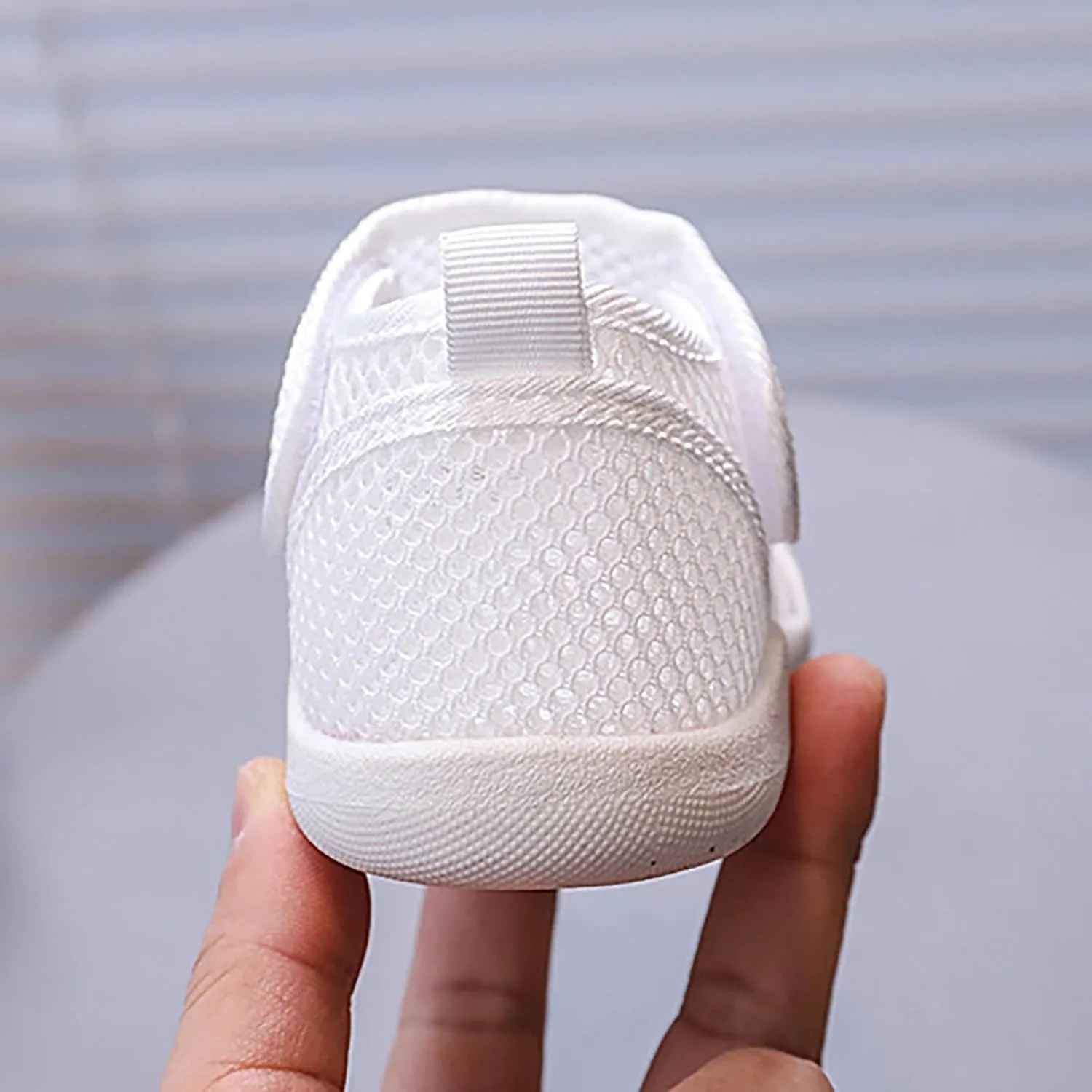 Summer New Hollowed Breathable Mesh Shoes Boys Baotou Anti Kick Sandals Girls Solid Color Beach Toddler Leather Sandals