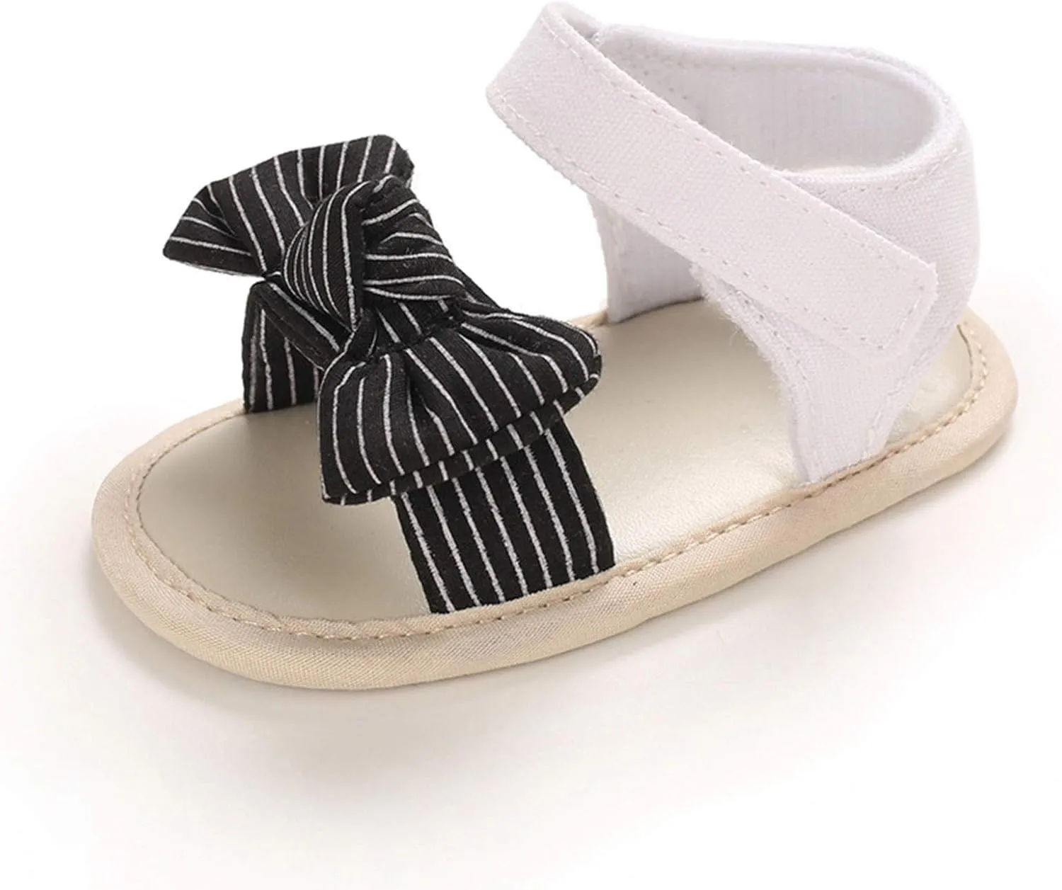 Summer Striped Bow Sandals Baby Sandals Infant Girls Soft sole Non-Slip First Walkers Shoes Walking Shoes