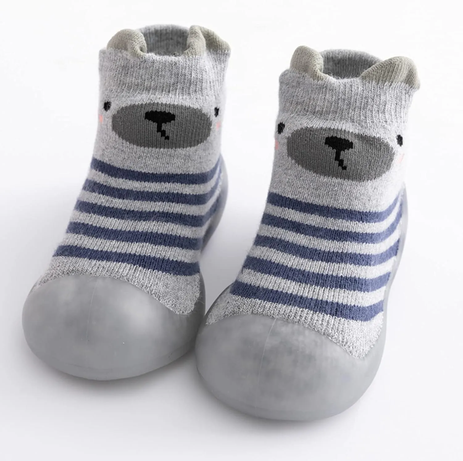 Teen Boy Slippers Kids Toddler Baby Boys Girls Solid Warm Knit Soft Sole Rubber Shoes Led Sandals for Boys