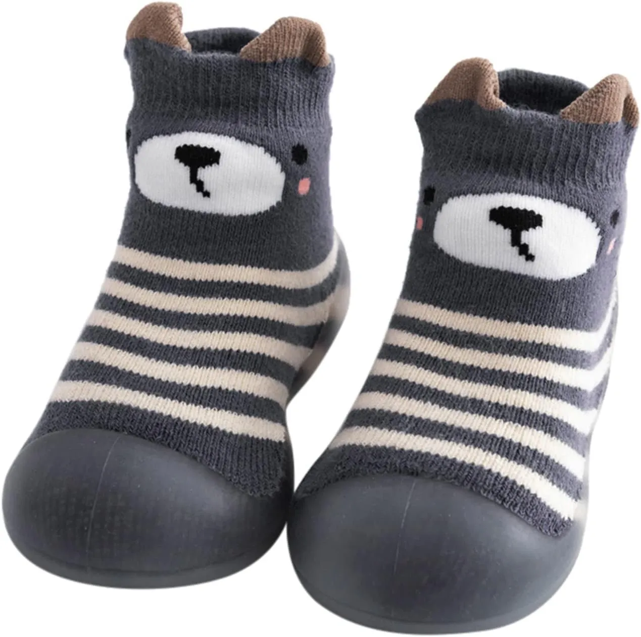 Teen Boy Slippers Kids Toddler Baby Boys Girls Solid Warm Knit Soft Sole Rubber Shoes Led Sandals for Boys