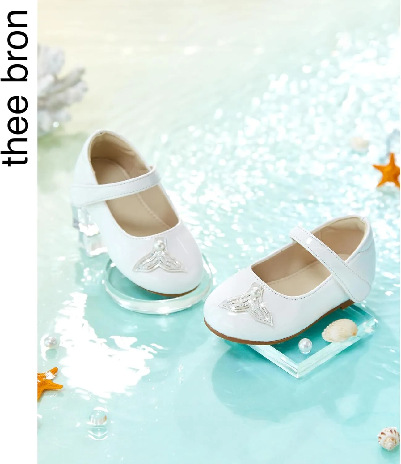THEE BRON Toddler Little Girl Mary Jane Dress Shoes Princess Ballerina Flat Shoes