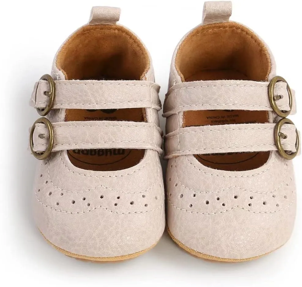 TN TANGNEST Baby Girls Mary Jane Flats Infant Princess Wedding Dress Shoes First Walkers Crib Shoes