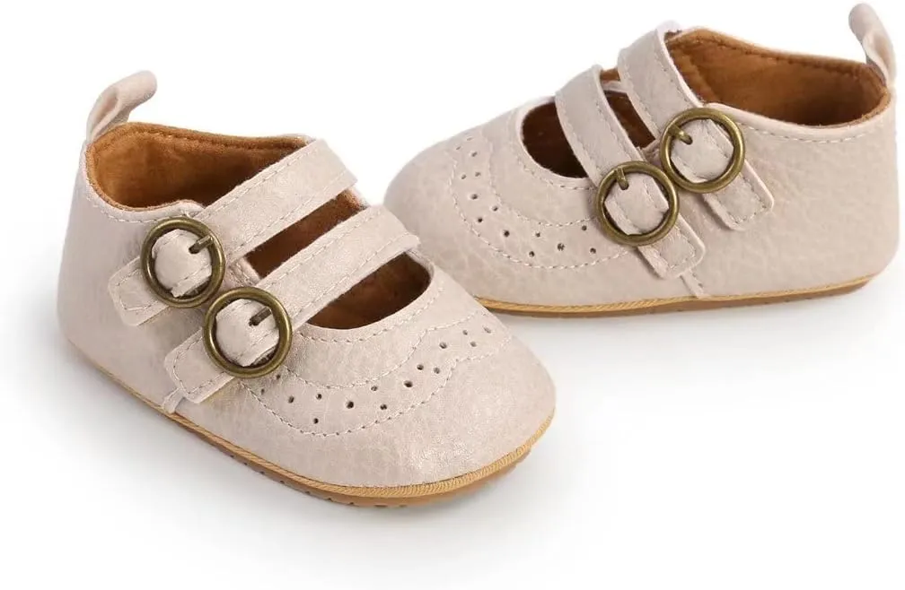 TN TANGNEST Baby Girls Mary Jane Flats Infant Princess Wedding Dress Shoes First Walkers Crib Shoes