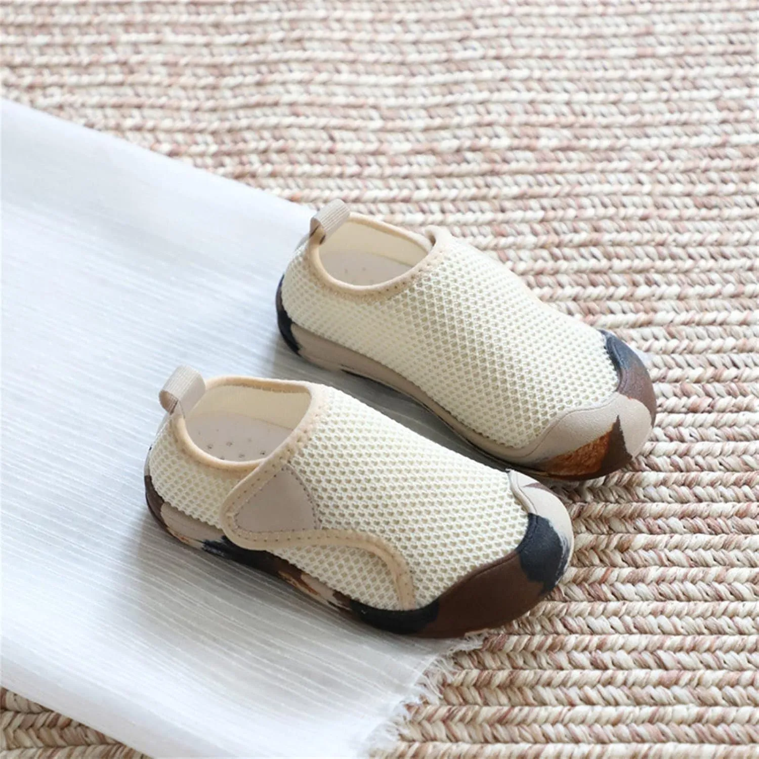 Toddler Baby Boy Girl Shoes Breathable Shoes Baotou Sneakers Mesh Baby Soft Sole Fashion Unisex Girls