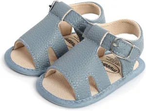 Toddler Baby Girl Boy Sandals Flats Summer Breathable Soft Anti Slip Rubber Sole Newborn Prewalker First Walking Shoes