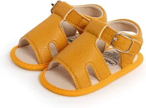 Toddler Baby Girl Boy Sandals Flats Summer Breathable Soft Anti Slip Rubber Sole Newborn Prewalker First Walking Shoes