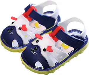 Toddler Baby Girl Boy Summer Sandals Cartoon Dog Shoes Non Slip Soft Sole First Walkers Prewalkers (Blue, 5 Infant)