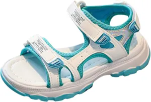 Toddler Baby Kid Little Girl Shoes Lightweight Soft Sole Outdoor Shoes Summer Princess Beach (Blue, 13 Little Child)