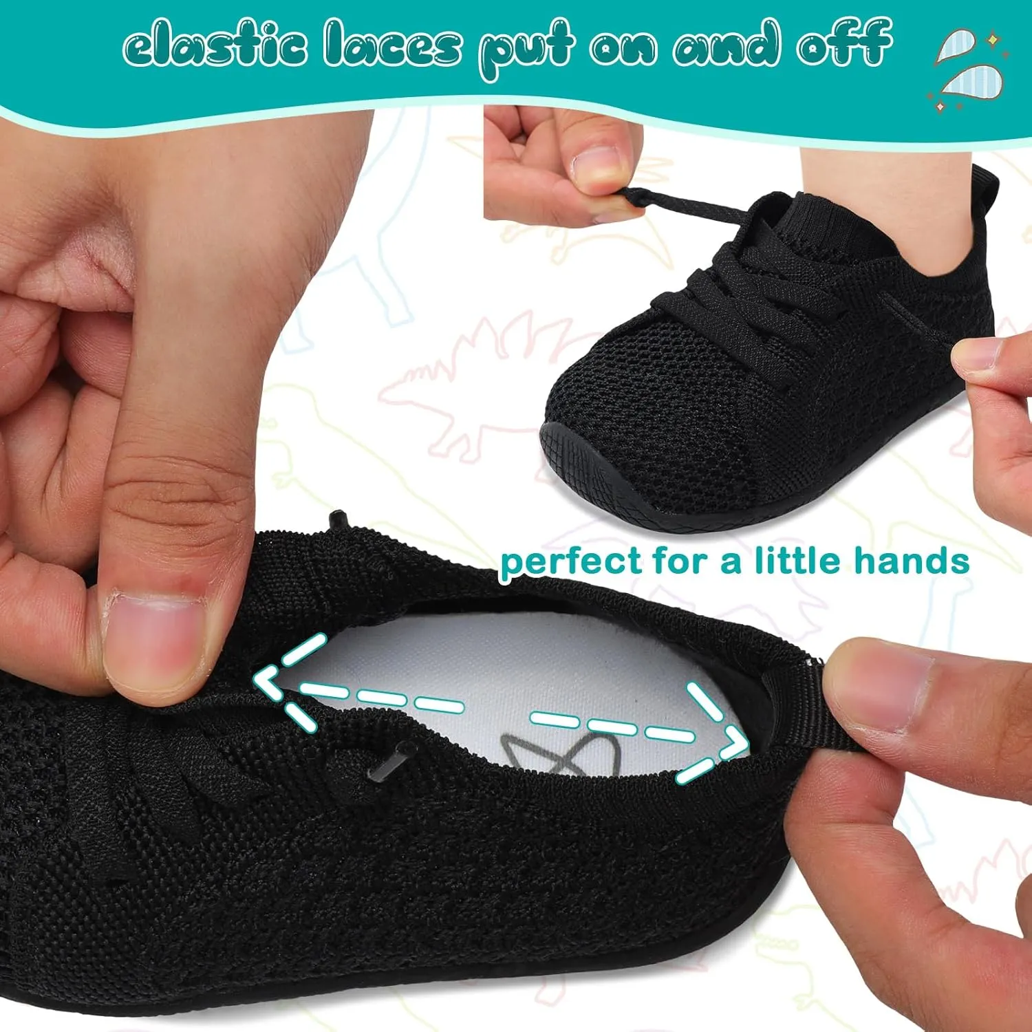 Toddler Boys Girls Shoes Barefoot Shoes Toddler Walking Shoes Kids Tennis Shoes Wide Lightweight Breathable Sneakers