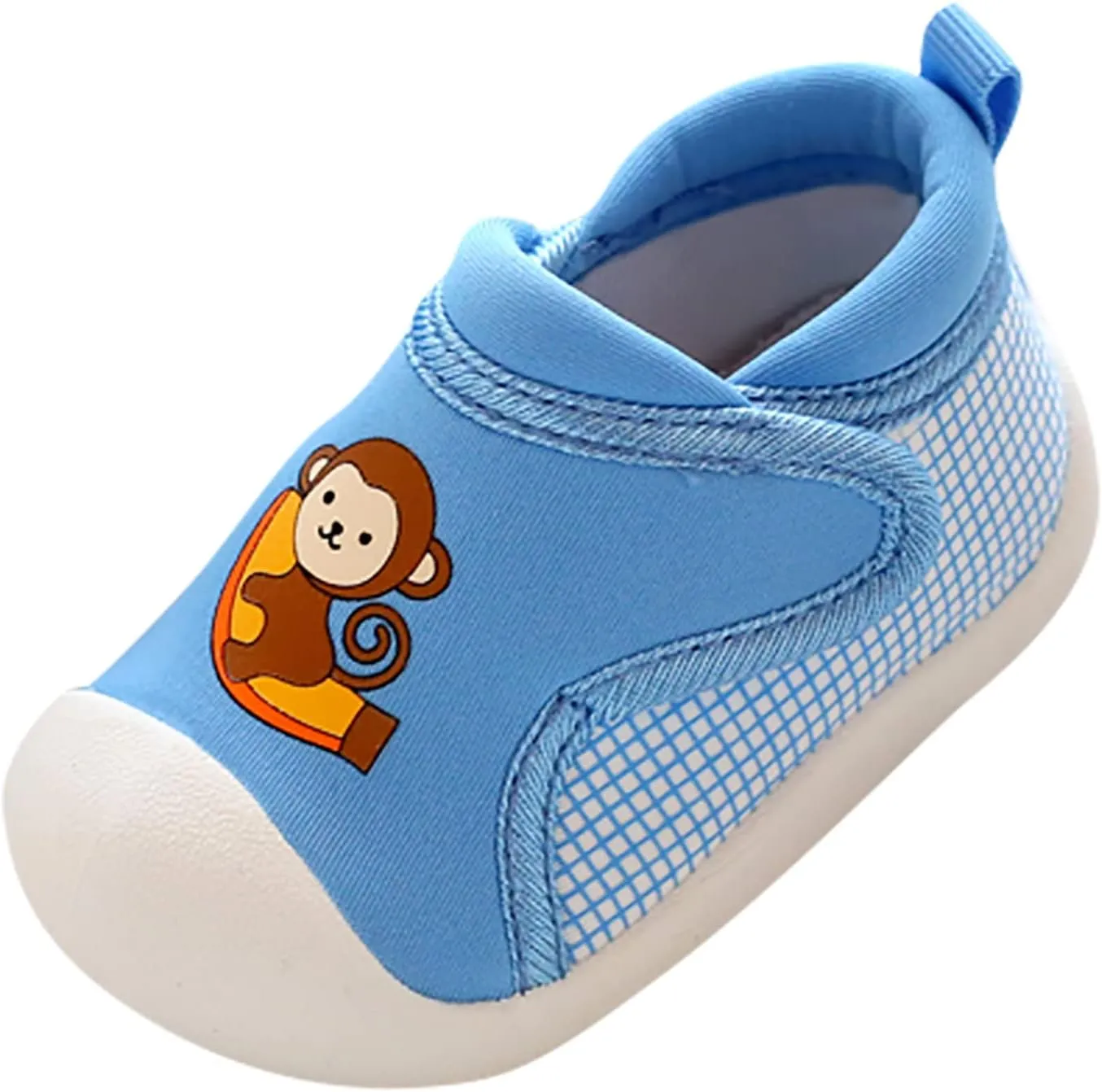 Toddler Boys Girls Walking Shoes, Non-Slip Soft Soles Unisex Baby Cute artoon Animals Slip On Prewalkers Shoes
