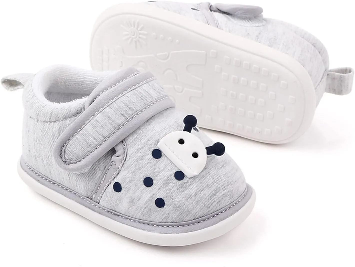 Toddler Cotton Sneaker artoon Pattern Soft Sole Baby Boys Girls First Walking Sport Shoes Spring Indoor Outdoor Shoes