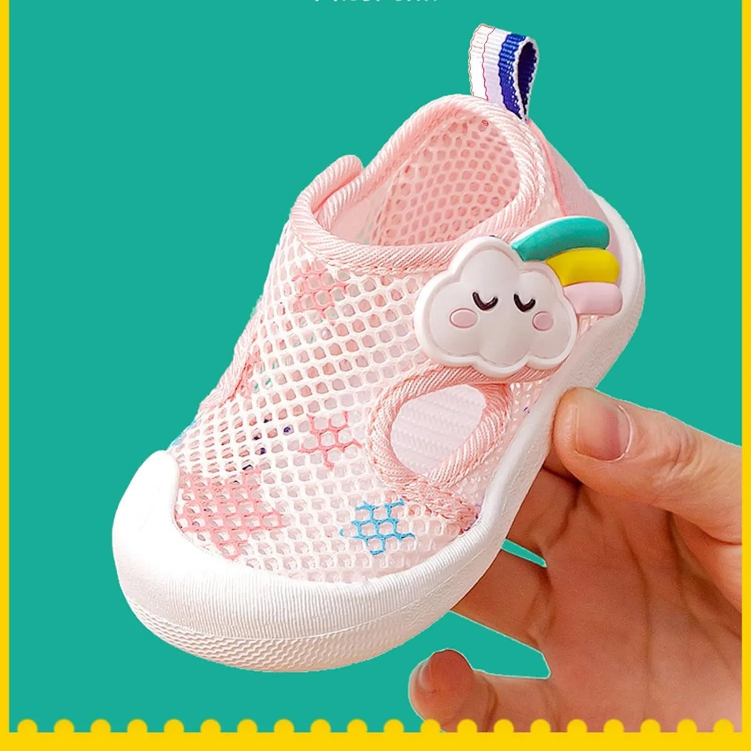 Toddler First-Walking Walking Shoes Mesh Quick Dry Beach Sandals Baby Kids Lightweight Non Slip Barefoot Shoes Outdoor Sneakers