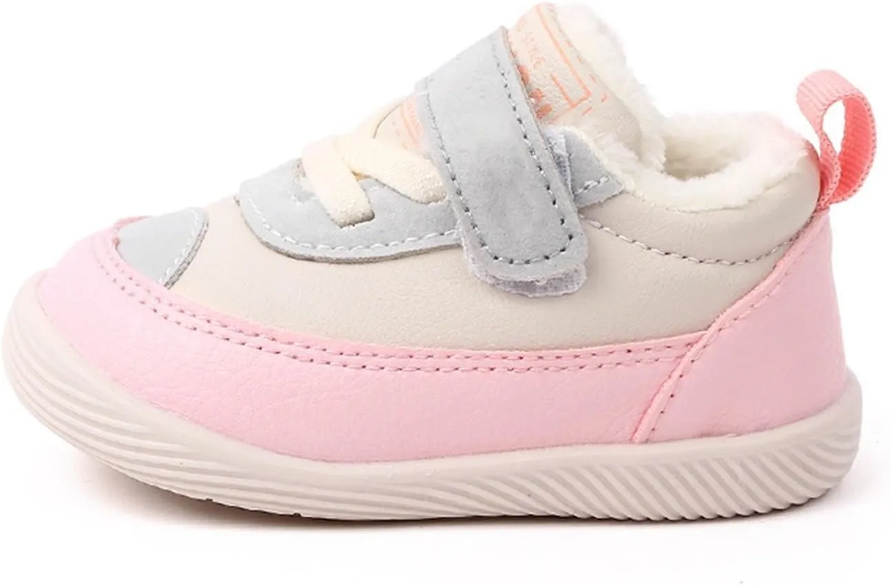 Toddler Fuzzy Sneaker Open Toe First Walking Sport Shoes Baby Boys Girls Soft Sole Non Slip Shoes Light Breathable Ankle