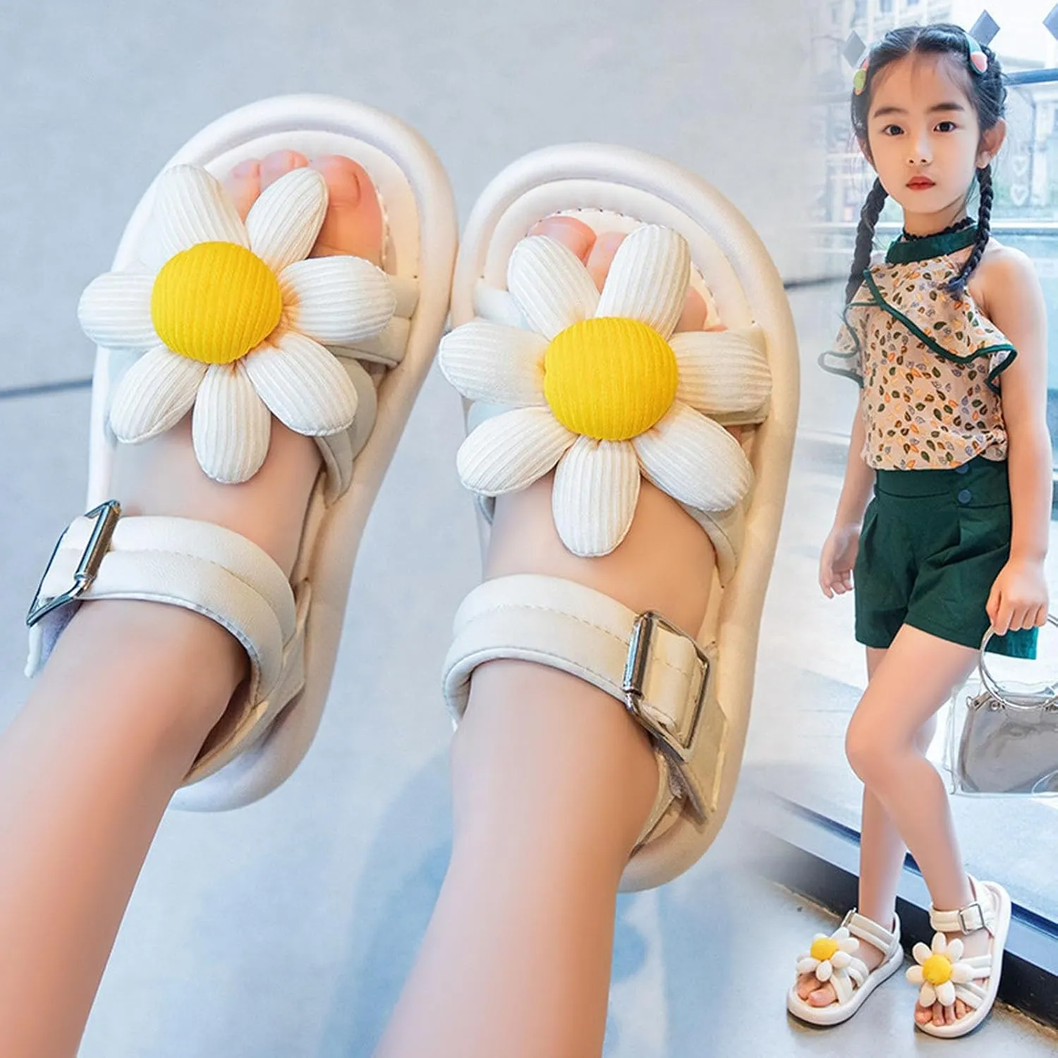 Toddler Girl Jelly Shoes Girls' Sandals Summer Children's Soft Sole Shoes Pearl Decoration Fashion Jelly Baby Sandals