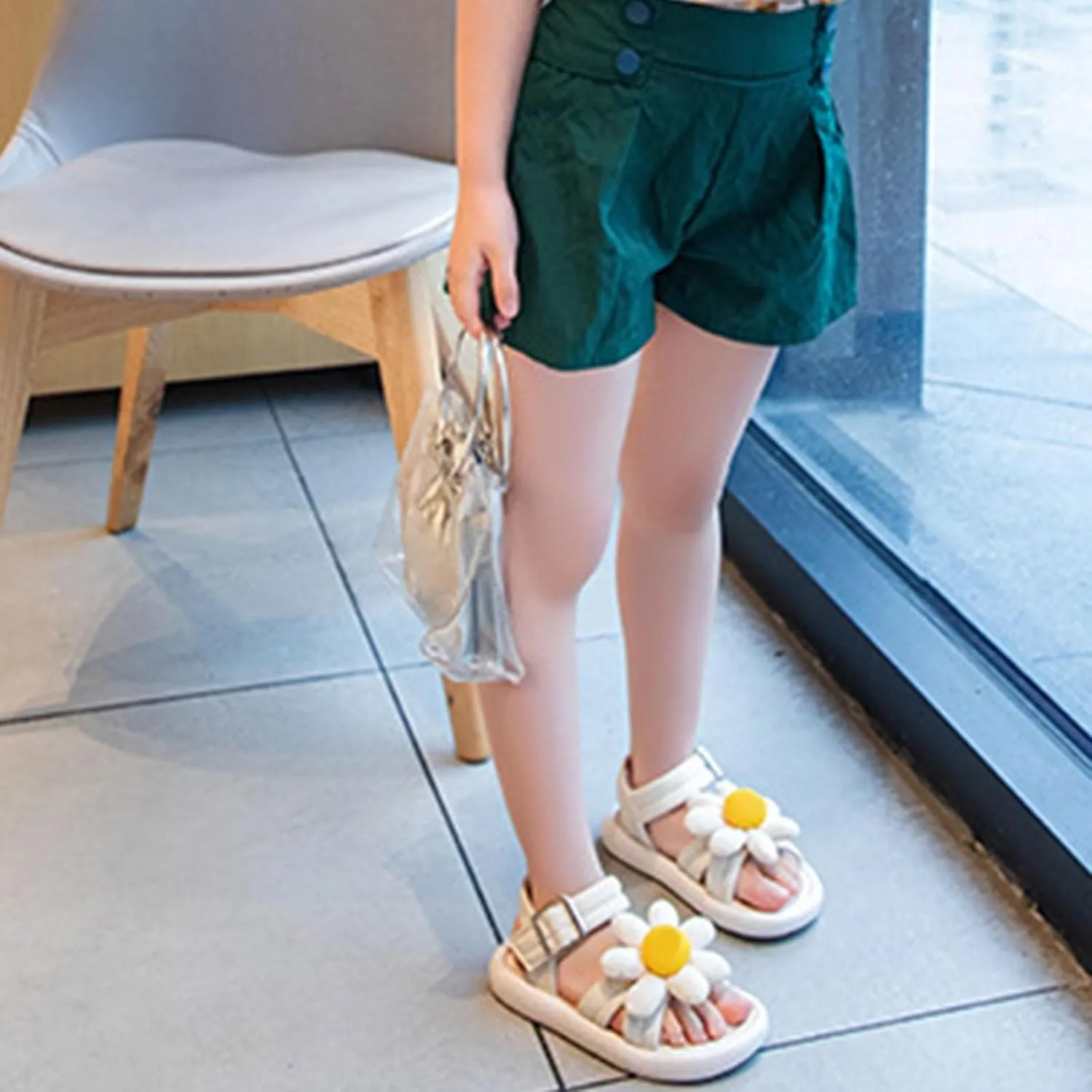 Toddler Girl Jelly Shoes Girls' Sandals Summer Children's Soft Sole Shoes Pearl Decoration Fashion Jelly Baby Sandals