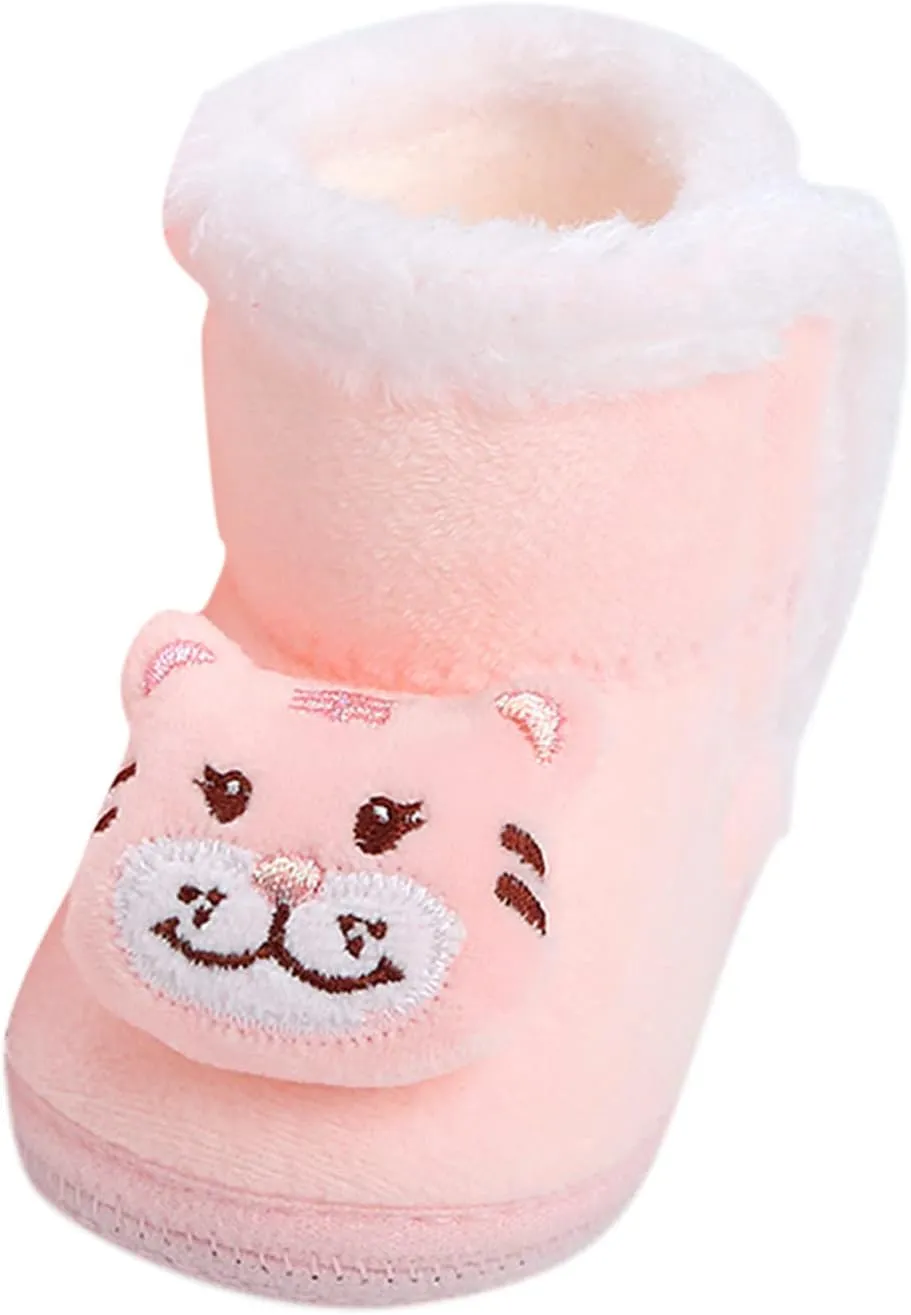 Toddler Girl Shoes Baby Boots Toddler Shoes Warm Booties Shoes Fashion Printing Non Slip Breathable Sneaker Slippers