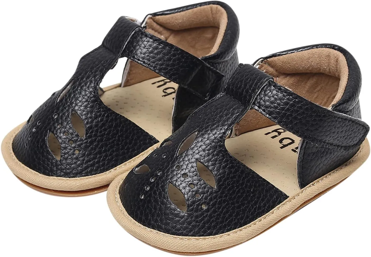 Toddler Girls Boys Sandals Summer Beach Hollow Out Flat Sandals Soft Anti-Slip Rubber Sole First Walker Crib Shoes