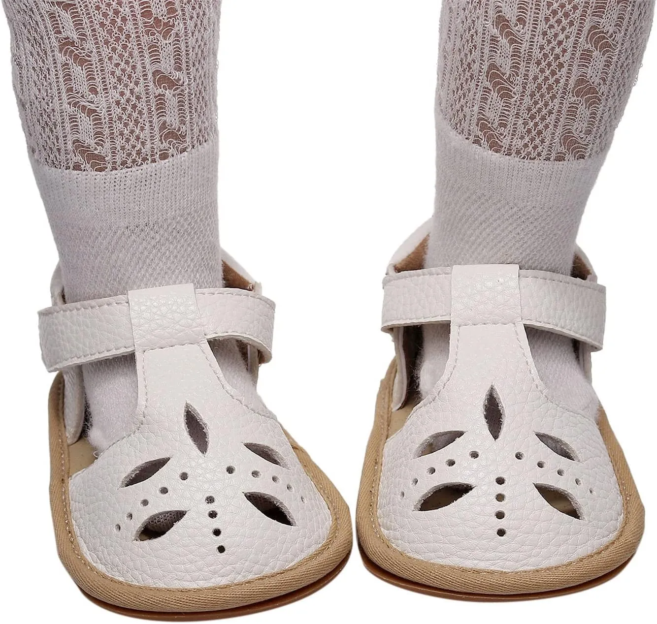 Toddler Girls Boys Sandals Summer Beach Hollow Out Flat Sandals Soft Anti-Slip Rubber Sole First Walker Crib Shoes