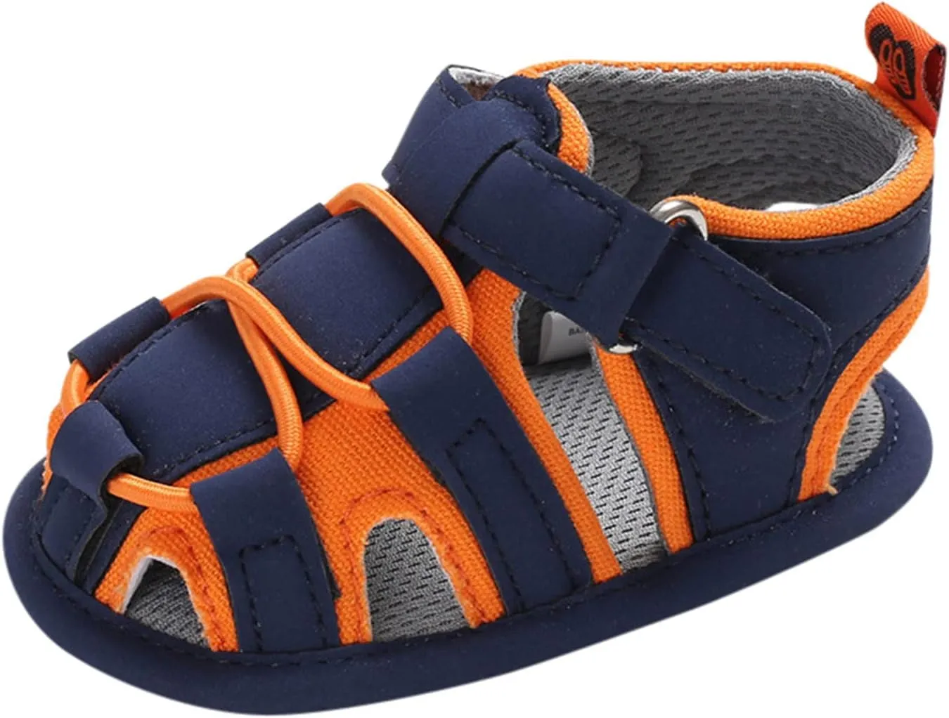 Toddler Infant Summer Breathable Closed-Toe Beach Flats Shoes Baby Girl Boy Sandals Soft Rubber Sole Anti-Slip Shoes