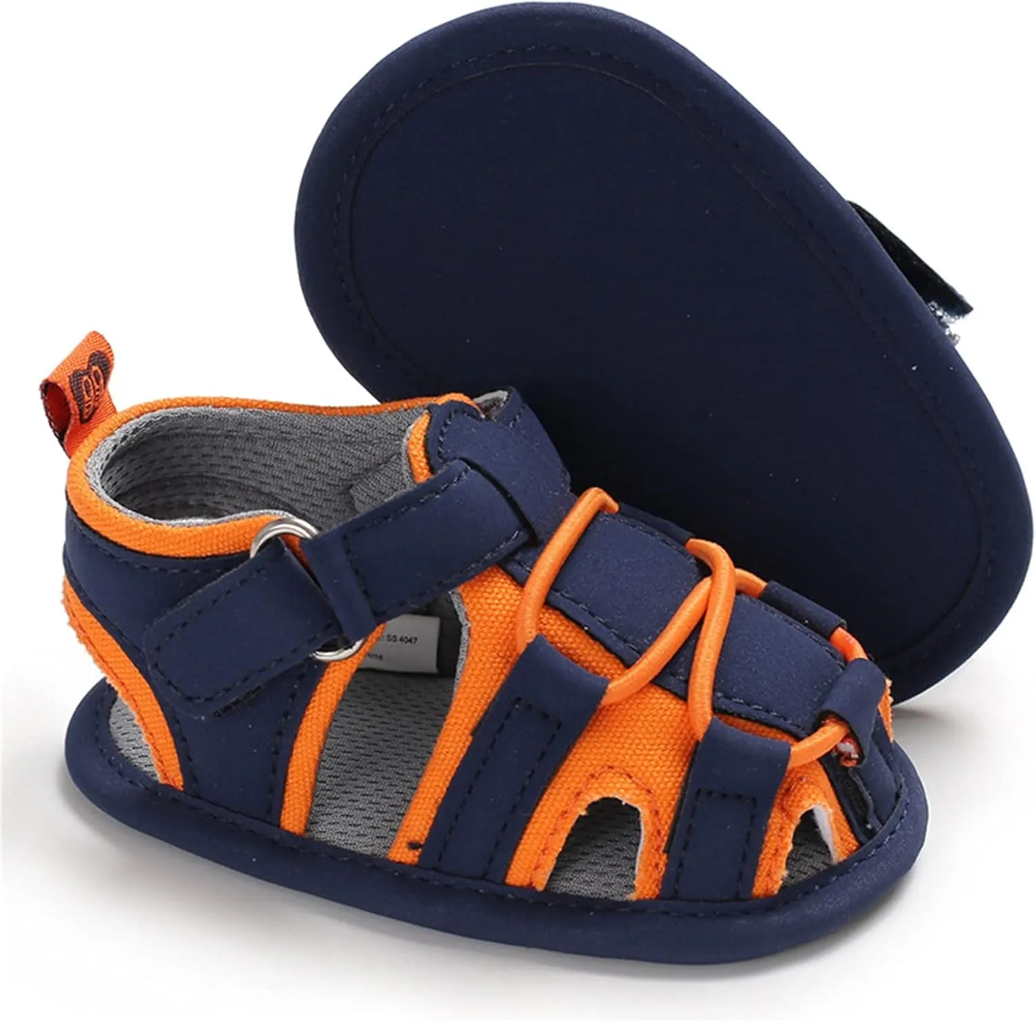 Toddler Infant Summer Breathable Closed-Toe Beach Flats Shoes Baby Girl Boy Sandals Soft Rubber Sole Anti-Slip Shoes