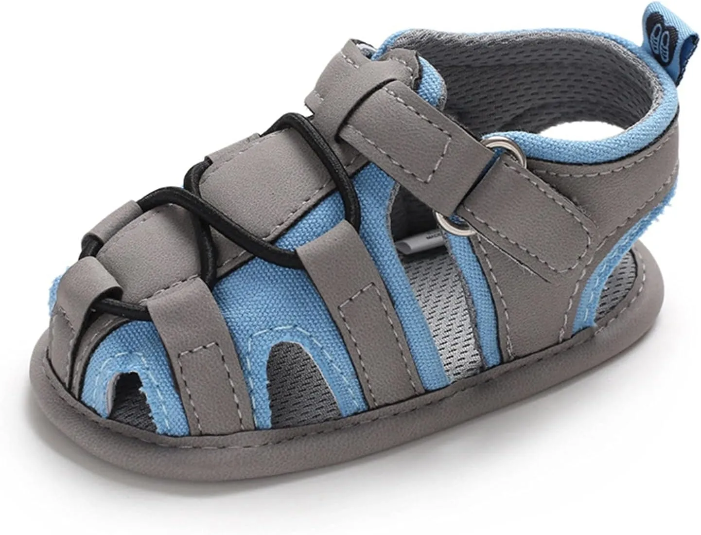 Toddler Infant Summer Breathable Closed-Toe Beach Flats Shoes Baby Girl Boy Sandals Soft Rubber Sole Anti-Slip Shoes