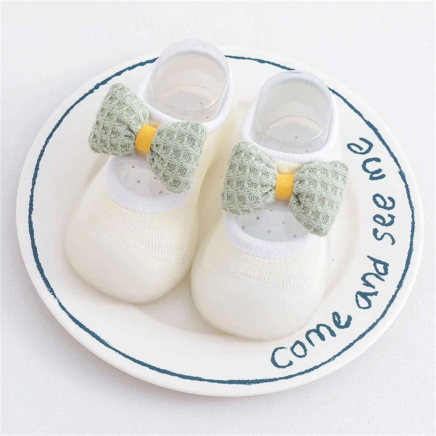 Toddler Kids Infant Newborn Baby Boys Girls Shoes First Walkers Cute Bowknot Soft Toddler Daycare (White, 6-12 Months)