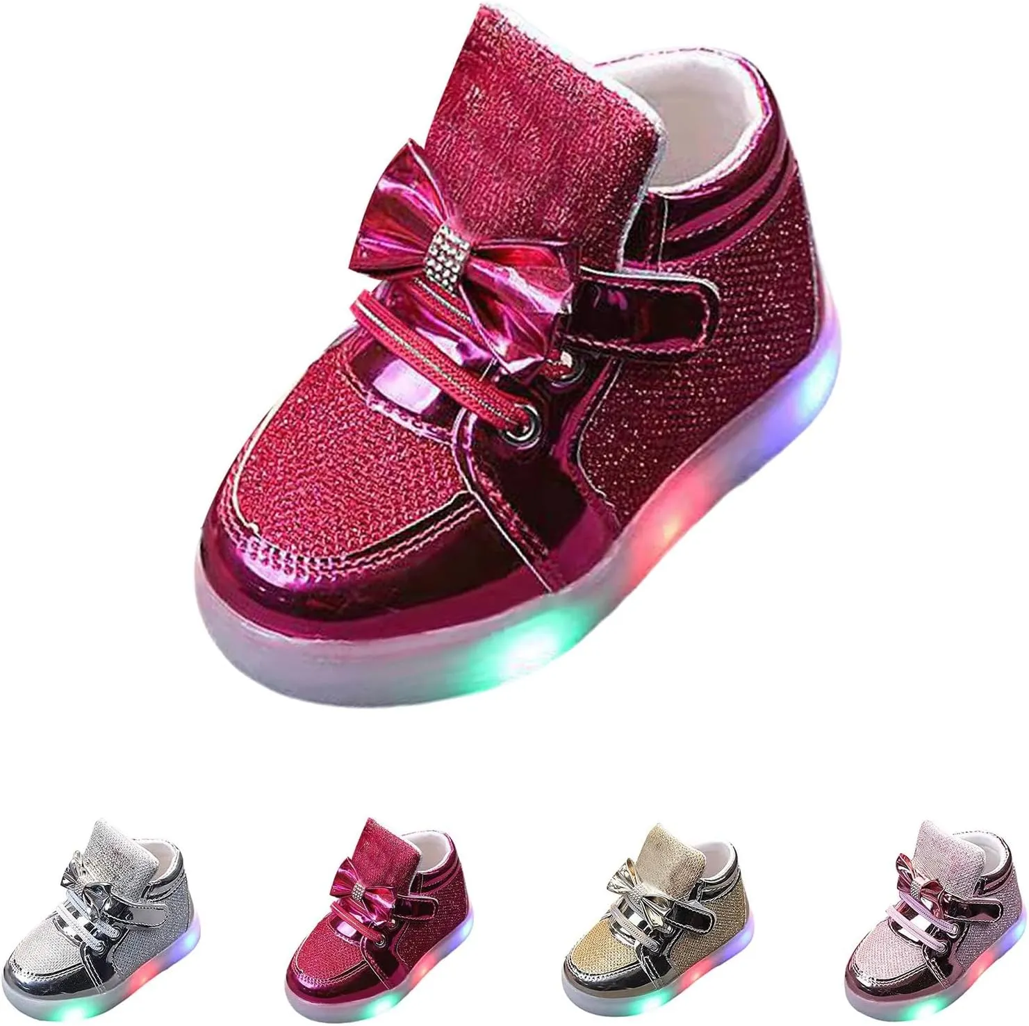 Toddler Kids Light Up Shoes Fashion LED Light Baby Shoes Casual Children Shoes Boys Girls Fashion Tennis Sneakers