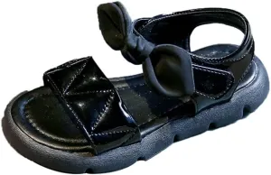 Toddler Little Big Kids Baby Girls Sandals Summer Bling Bowknot Princess Dress Beach Sandal Shoes Open-Toe Soft Sole Anti-Slip Flat