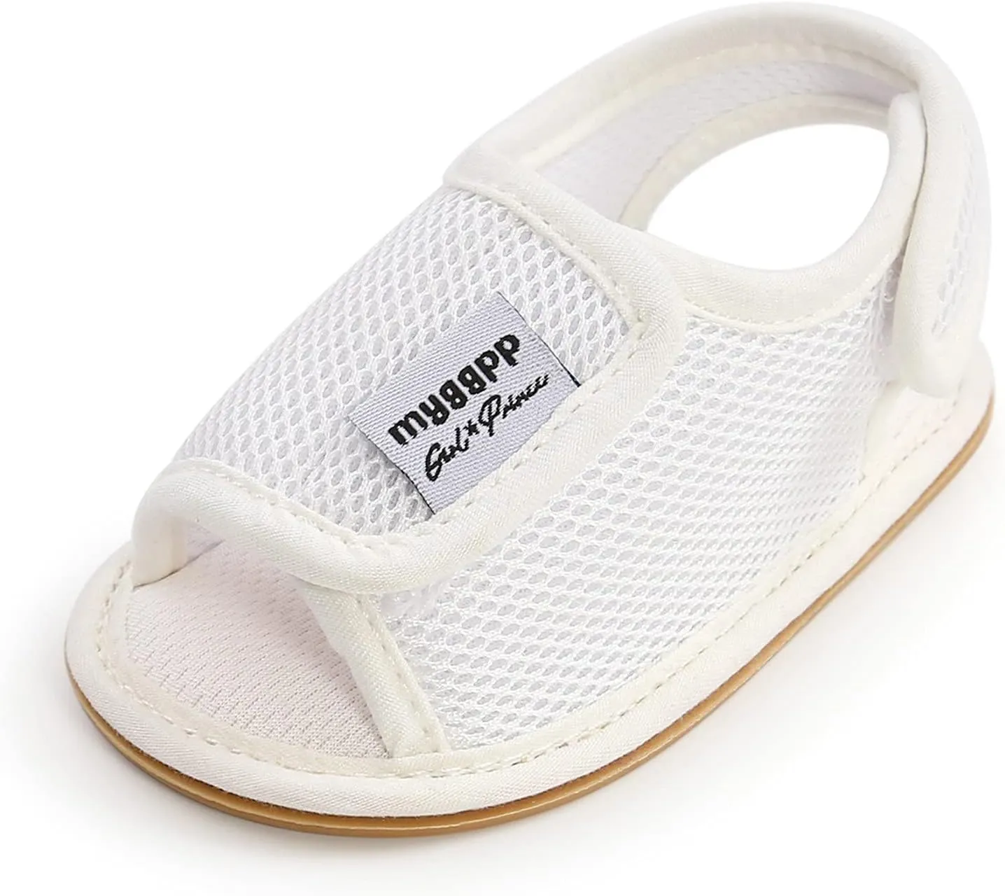 Toddler Rubber Sole Cotton Sandals Soft Flat Wide Shoes Baby Boys Girls Kids Summer Casual Breathable Pool Shoes Mesh