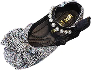 Toddler Sandals Girl, Girls Childrens Shoes Pearl Rhinestones Shining Kids Princess Shoes for Party and Wedding