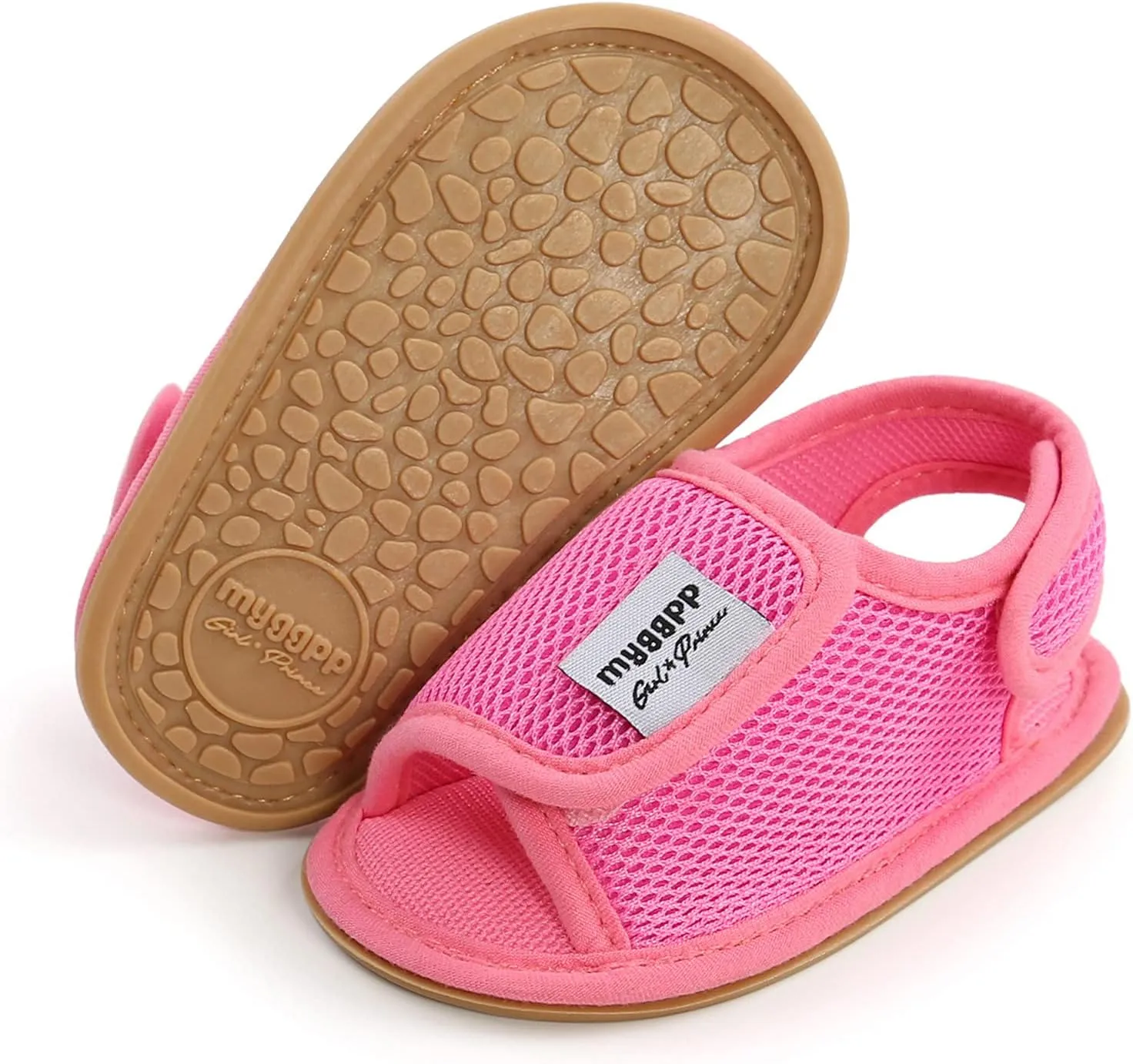 Toddler Shoes Baby Girls Boys Mesh Shoes Sandals Soft Non-Slip Rubber Sole Flat Closed Toe Walking Shoes
