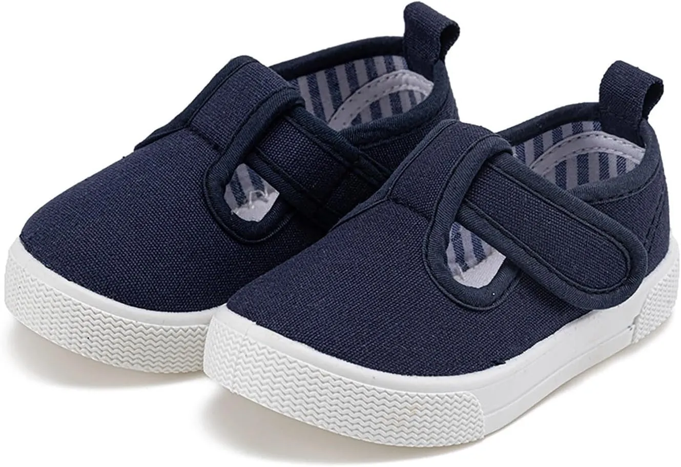 Toddler Shoes Flat Shoes Girl Canvas Shoes Baby Soft Sole Casual Kid Shoes Flat Shoes Solid Color Soft Shoes