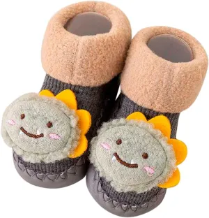 Toddler Shoes Size 3 Girls Autumn and Winter Comfortable Baby Toddler Shoes Cute Cartoon Pattern Rabbit Bear Carrot Children Cotton Warm Breathable Floor Breathable Baby Shoe