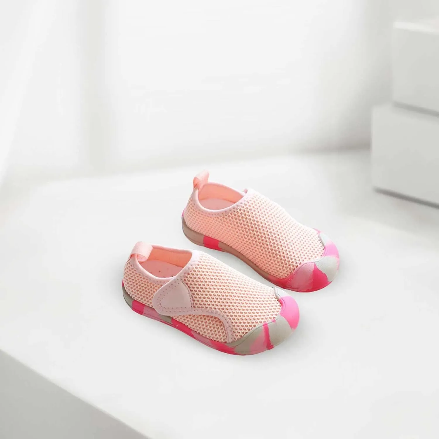 Toddler Sneaker Toddler Baby Boy Girl Shoes Breathable Shoes Baotou Mesh Baby Soft Sole Fashion Unisex Sneakers