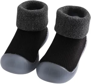 Toddler Sock Shoes Fuzzy Socks Bootie Cozy Warm Slipper Socks Soft Rubber Sole Sneakers Prewalker Baby Walking Shoes