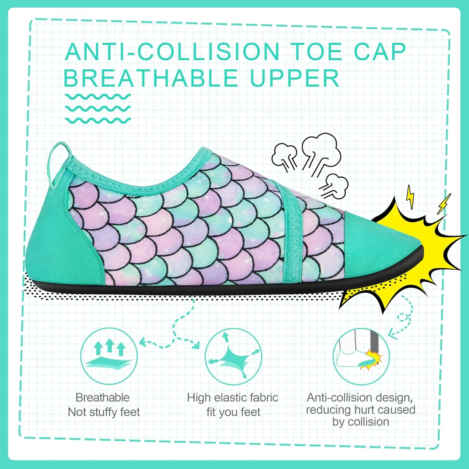 Toddler Water Shoes for Kids Boys GirlsSwim Quick Dry Aqua Socks Little Kid Baby Youth Children Non-Slip for Beach Pool Outdoor Sports Walking