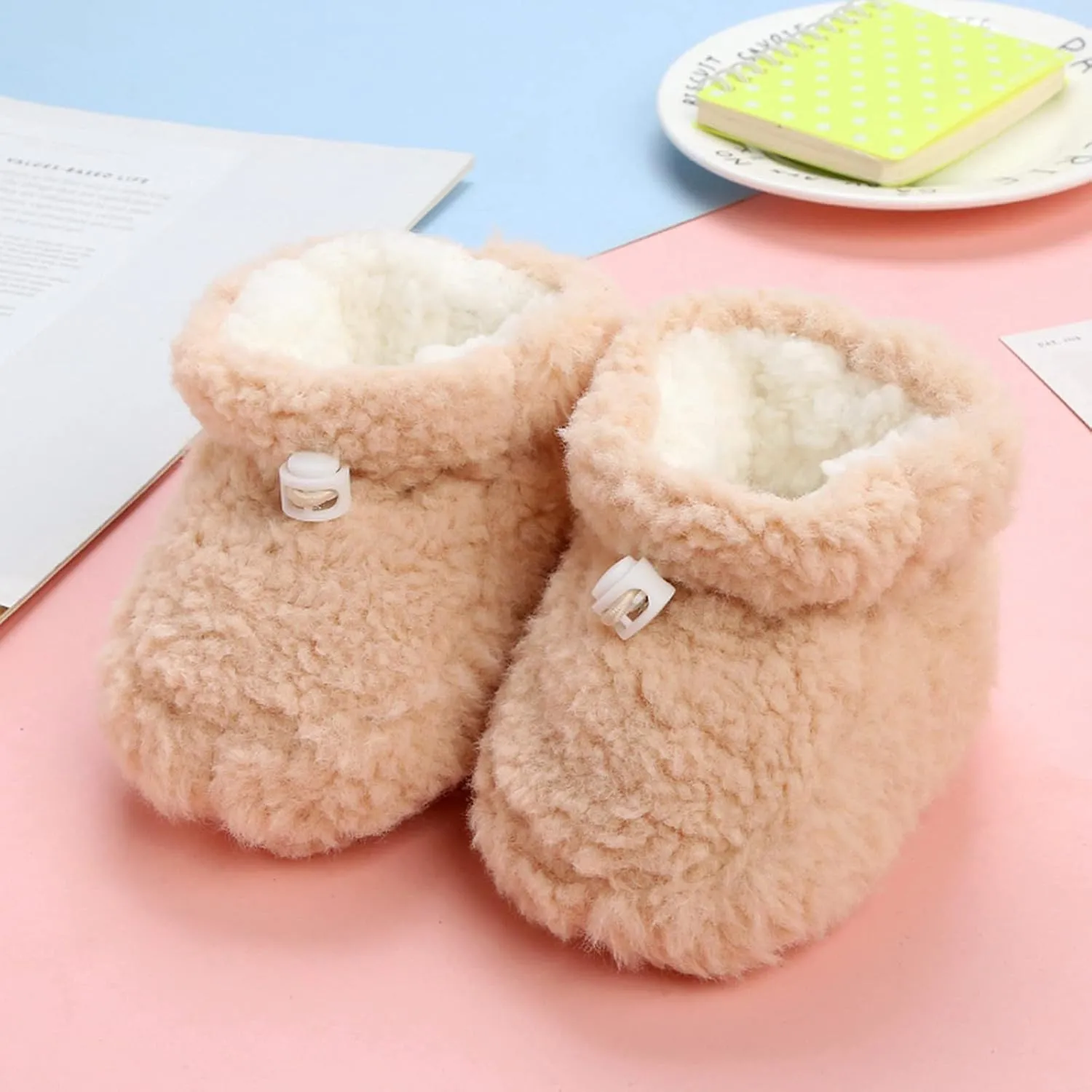 Toddler Winter Plush Thickened Baby Shoes Soft Sole Warm Girls Socks Cotton Shoes for Babys Slip on for Boys