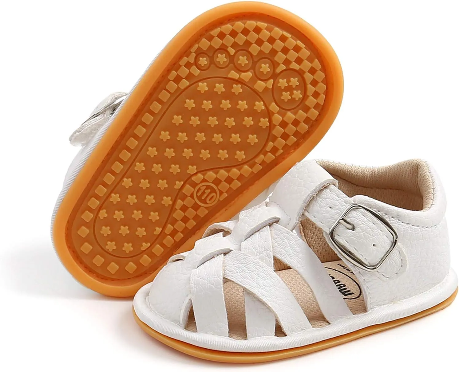Unisex Baby Boys Girls Sandals Soft-soled Non-slip Flats Infant Summer Closed Toe First Walking Shoes for Toddler