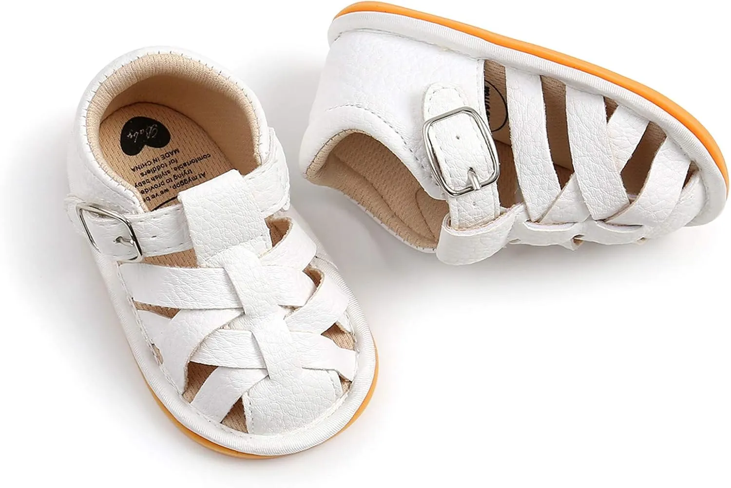 Unisex Baby Boys Girls Sandals Soft-soled Non-slip Flats Infant Summer Closed Toe First Walking Shoes for Toddler