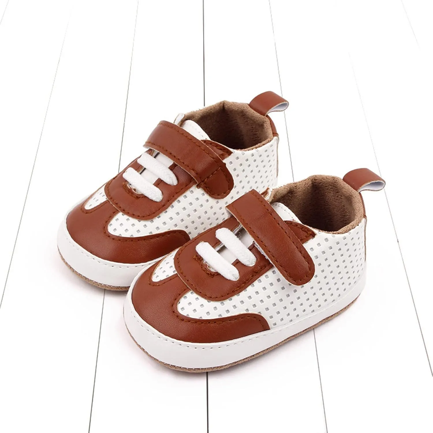Unisex Baby Boys Girls Sneakers Infant Toddler Non-Slip Soft Rubber Sole Lightweight First Walking Sports Shoes