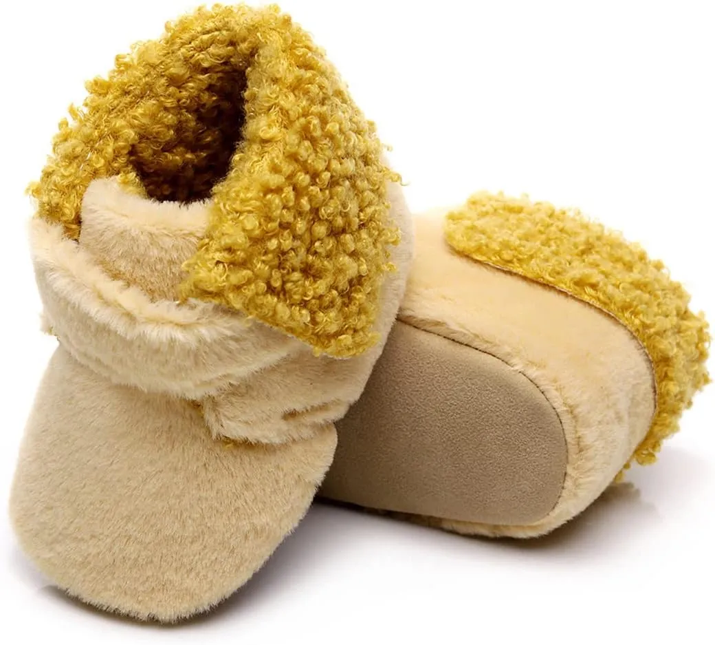 Walking Shoes Soft Girls Boys First Infant Warm Plush Cotton Boots Baby Snow Shoes Baby Shoes Soft Sole Sneakers